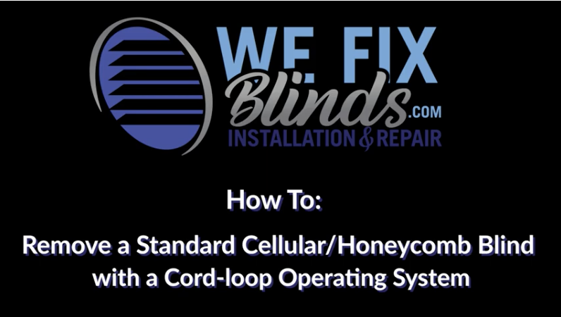 Video: How To Remove a Cellular/ Honeycomb Blind with a Cord-loop System